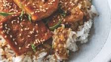 Sticky coconut milk braised tofu