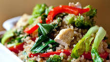Stir-Fried Quinoa With Vegetables and Tofu