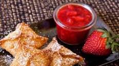 Strawberry Cheesecake Wontons