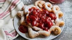 Strawberry Funnel Cake