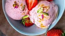 Strawberry Mango Swirl Ice Cream