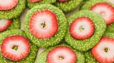Strawberry Matcha Quinoa Crunch Bites