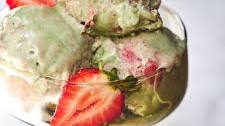 Strawberry Matcha Semifreddo