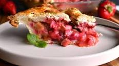 Strawberry Rhubarb Cream Pie