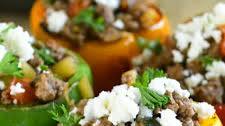 Stuffed Bell Peppers with Picadillo