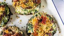 Stuffed Mushrooms (Creamy Spinach and Ricotta Filling)