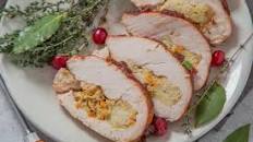 Stuffed Turkey Breast With Cranberry Glaze