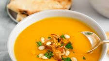 Stunning, Simple Curried Butternut Squash Soup