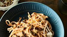 Sun-Dried Tomato Pasta With Crispy Capers