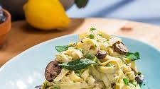 Sunny's Easy Mushroom, Peas and Pasta with 1-2-3 Alfredo Sauce