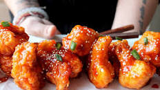Sweet Chili Habanero Glazed Cauliflower Wings