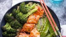 Sweet Chili Salmon & Broccoli Quinoa Bowl
