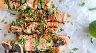 Sweet Chili Salmon Skewers