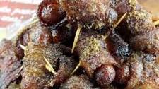 Sweet & Spicy Bacon Wrapped Little Smokies