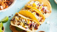 Sweet & Spicy Baked Salmon Tacos with Mango Salsa & Avocado Lime Crema