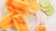 Sweet & Spicy Mango Tajin Popsicles