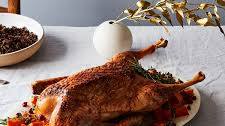 Sweet and Sour Roast Goose with Autumn Squash and Cranberries
