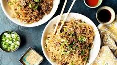 Szechuan Noodles With Spicy Beef Sauce