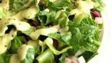 Taco Salad with Avocado Dressing