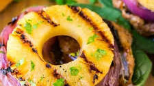 Teriyaki Burgers with Grilled Pineapple