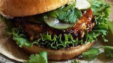 Teriyaki Glazed Salmon Burgers
