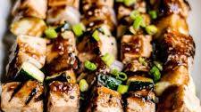 Teriyaki Grilled Tofu Skewers
