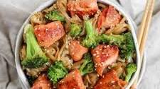 Teriyaki Salmon Noodles