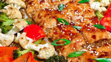 Teriyaki Salmon and Vegetables - Sheet Pan