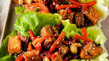 Teriyaki Tofu Lettuce Wraps