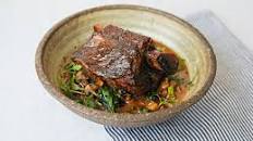 Teriyaki braised beef short ribs