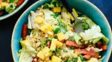 Thai Mango Salad with Peanut Dressing