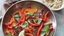 Thai Red Beef Curry with Peppers | Shemin's Recipes