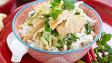 Thai green curry with jasmine rice