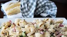 The BEST Easy Creamy Salmon Pasta Salad Recipe