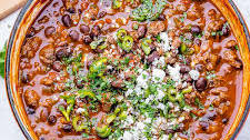 The BEST Garden Veggie + Beef Chili
