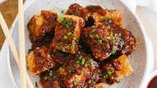 The Best Crispy Tofu With Honey Soy Glaze