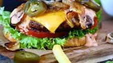 The Ultimate Cheeseburger with Pickled Jalapenos