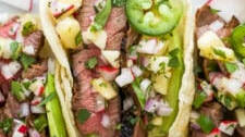 The Ultimate Steak Tacos with Pineapple Salsa