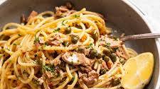 The most amazing canned tuna pasta!