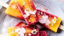 Three Ingredient Strawberry Mango Popsicles.