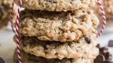 Toffee Oatmeal Chocolate Chip Cookies