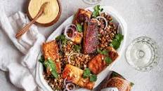 Tofu & Lentil Salad with Spiced Yogurt