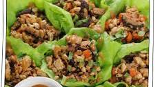 Tofu Lettuce Wraps with Peanut Sauce