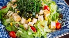 Tofu Salad with Sesame Ponzu Dressing