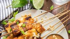 Tofu Satay with Peanut Sauce