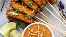 Tofu Satay with Peanut Sauce