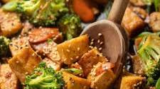 Tofu Stir-Fry with Garlic Sauce