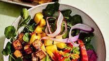 Tofu & Watercress Salad with Mango & Avocado