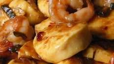 Tofu and Shrimp With Hoisin Sauce