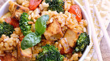 Tomato Basil Fried Rice
